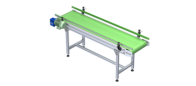 23x127 PVC-Band Flachförderer – Detailansicht