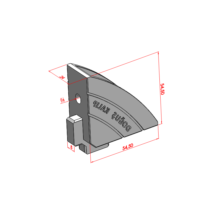 30x30 Schmale Steck-Eckverbindung
