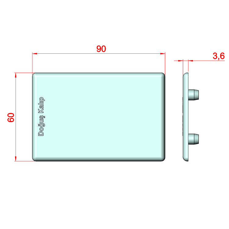 60x90 Profilabdeckung