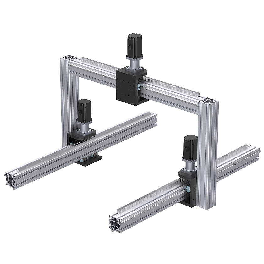 90x180 Linear Zahnstangen Brückenmodul