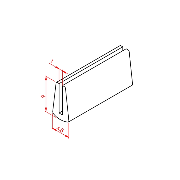 Blech Leiste 1-1,5 mm – Technische Zeichnung