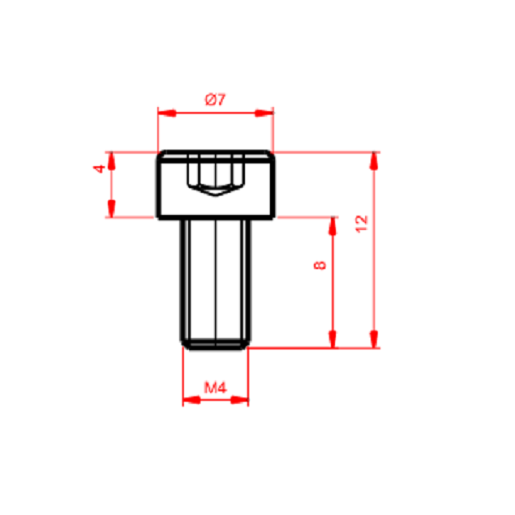 Imbus-Schraube M4x8