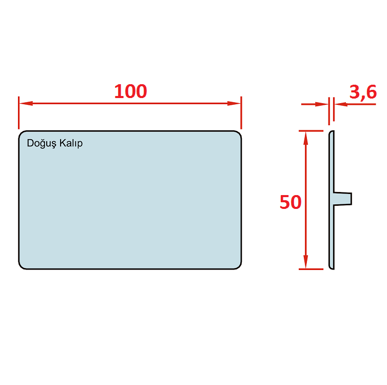 50x100 Profilabdeckung