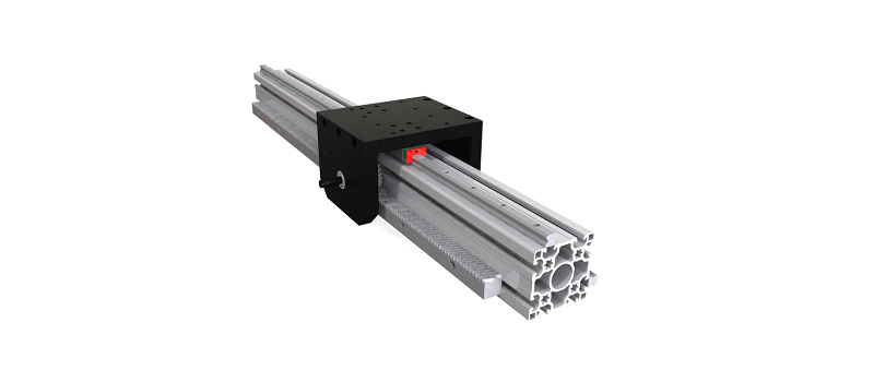 90x90 Linear Zahnstangen Brückenmodul – Detailansicht
