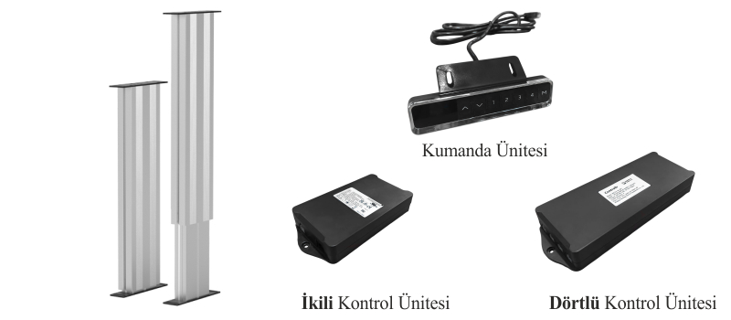 HTE2 Hubsäule 2-stufig – Detailansicht