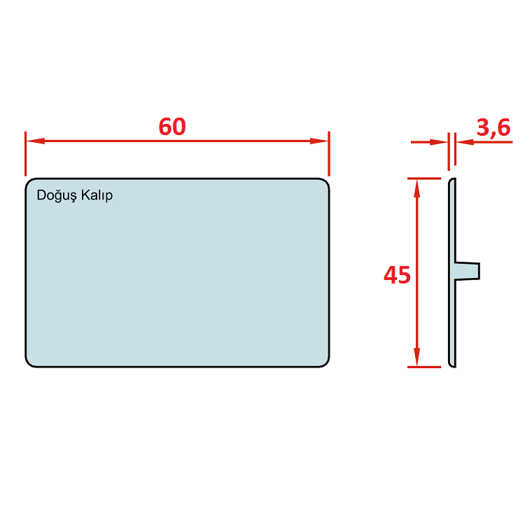 45x60 Profilabdeckung