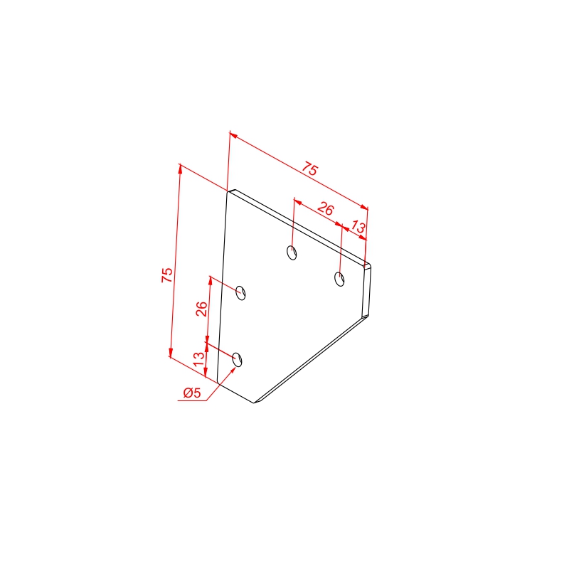 20x25 Zweiwege-Verbindungsplatte