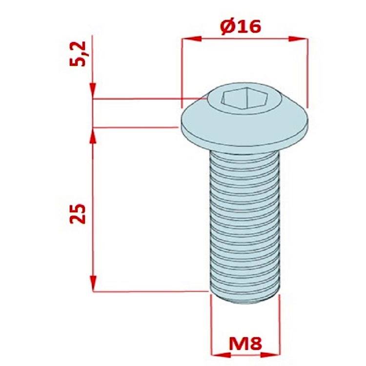 Stehbolzen 8