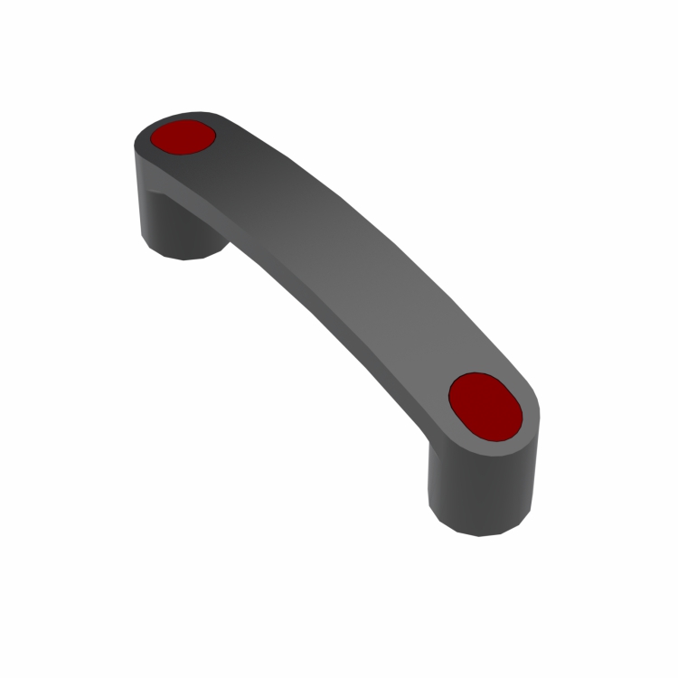 Kunststoffgriff - Roter Stopper