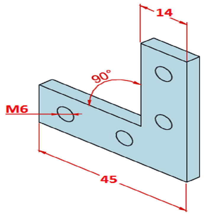 30x30 90° Anschlussstück