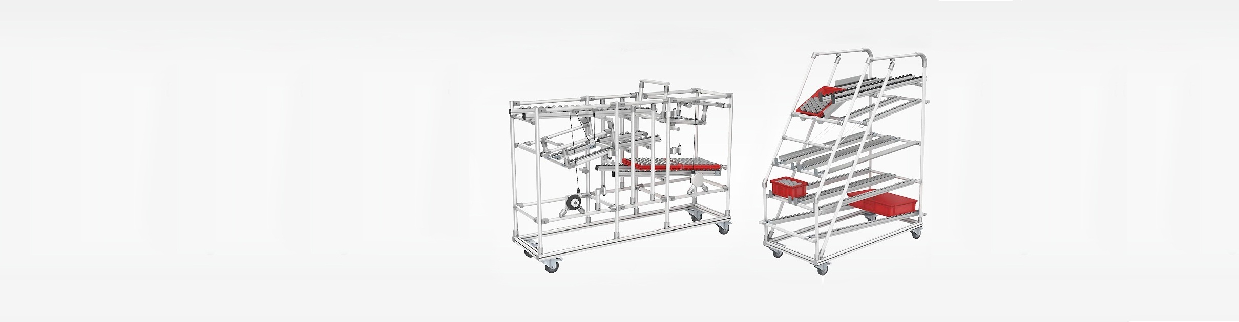 Dynamische Regal- und Transportwagensysteme